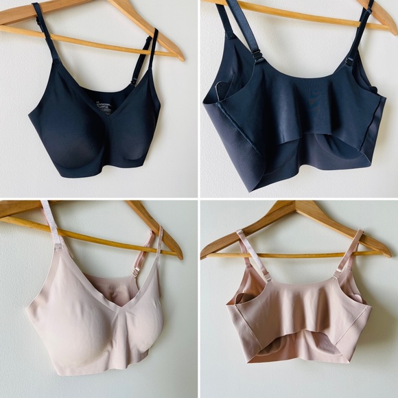 TRUE & CO. True Body Triangle Convertible Strap Bra / Bralette - Set of 2 - Picture 1 of 16